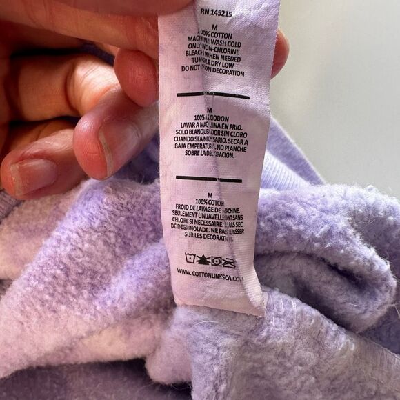 BSR By Samii Ryan Smiley Purple Tie Dyed Oversized Sweater Hoodie- M - Picture 5 of 8